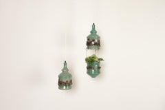 Vintage Danish Ceramic Pendants and Hanging Flower Pot 1960s