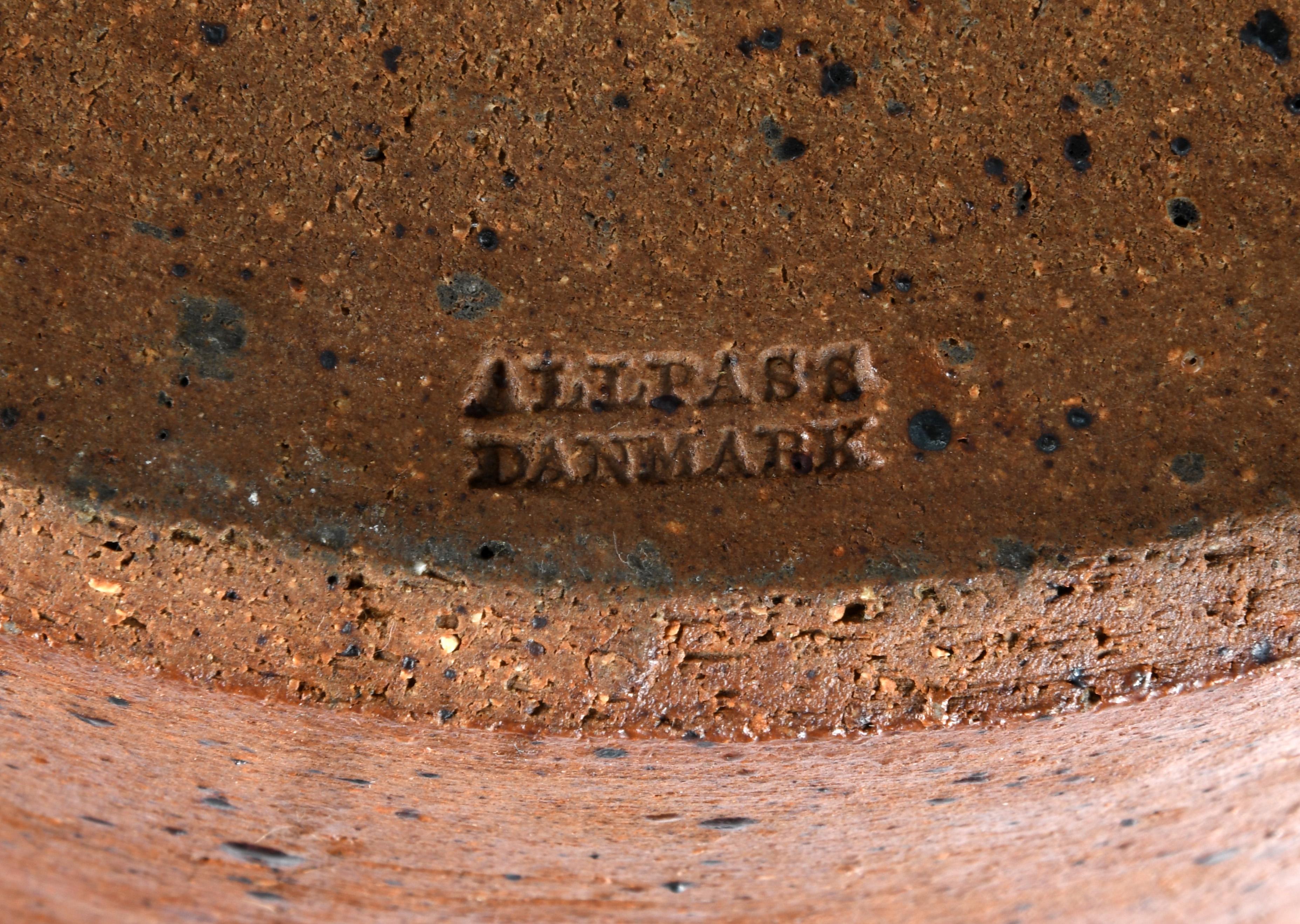 Vintage dänische Keramik signiert Helle Allpass in den 70er Jahren im Angebot 5