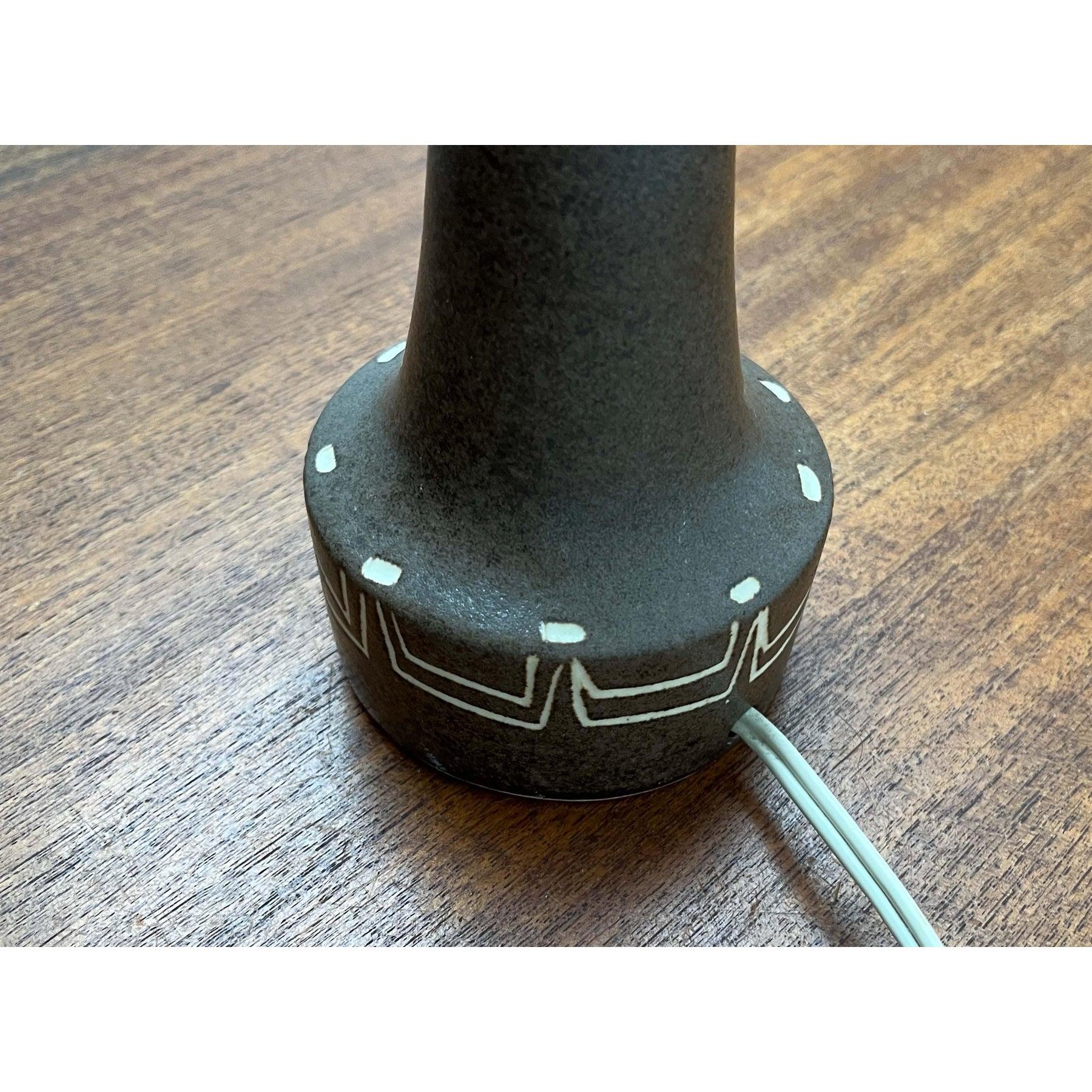 XX secolo Lampada da tavolo danese vintage in ceramica, anni '70 in vendita