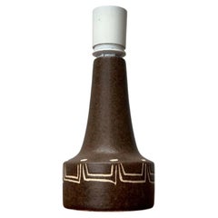 Lampada da tavolo danese vintage in ceramica, anni '70