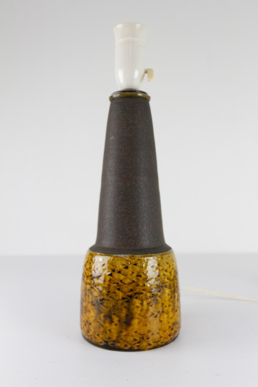Scandinave moderne Lampe de table vintage en céramique danoise par Nils Kähler, années 1960. en vente
