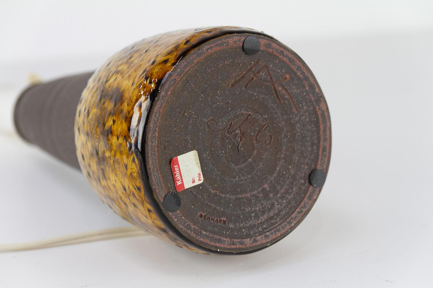 Lampe de table vintage en céramique danoise par Nils Kähler, années 1960. en vente 2