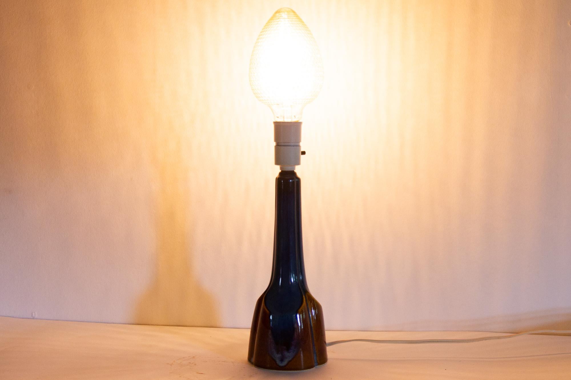 Lampe de table vintage en céramique danoise par Søholm, années 1960 en vente 3