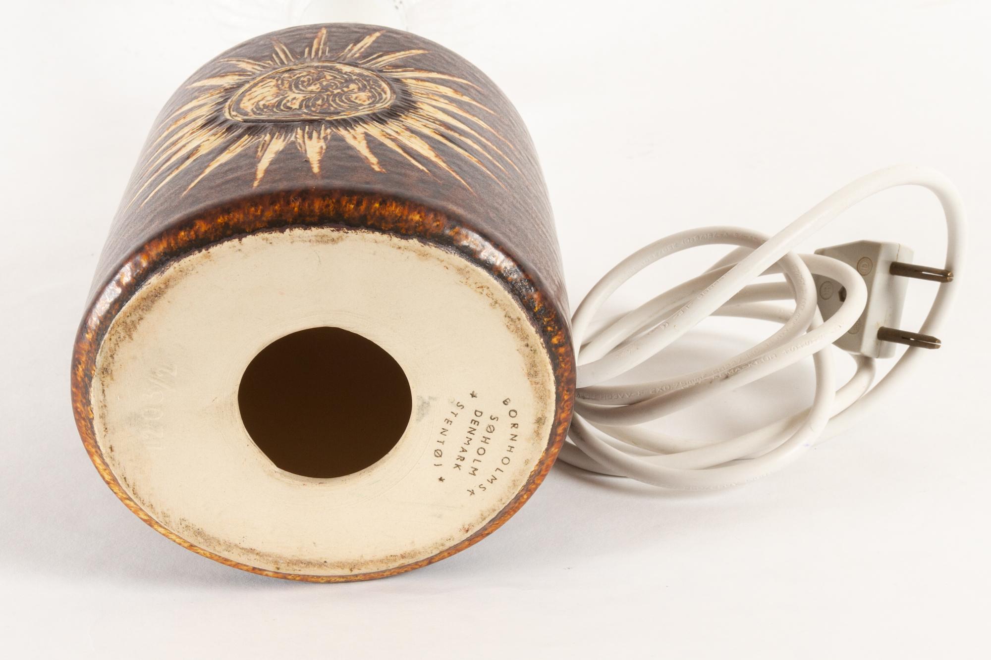 Lampada da tavolo danese vintage in ceramica di Søholm, anni '60 in vendita 4