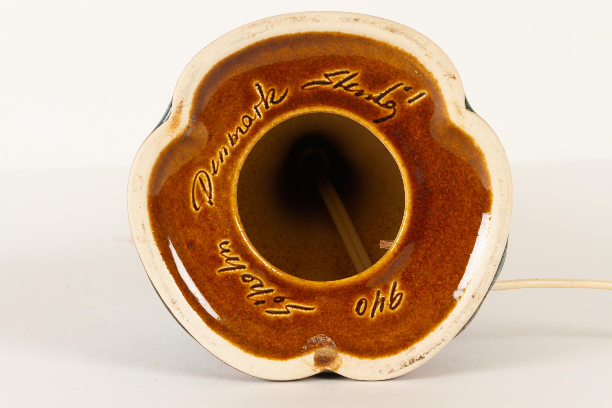 Lampada da tavolo danese vintage in ceramica di Søholm, anni '60 in vendita 6