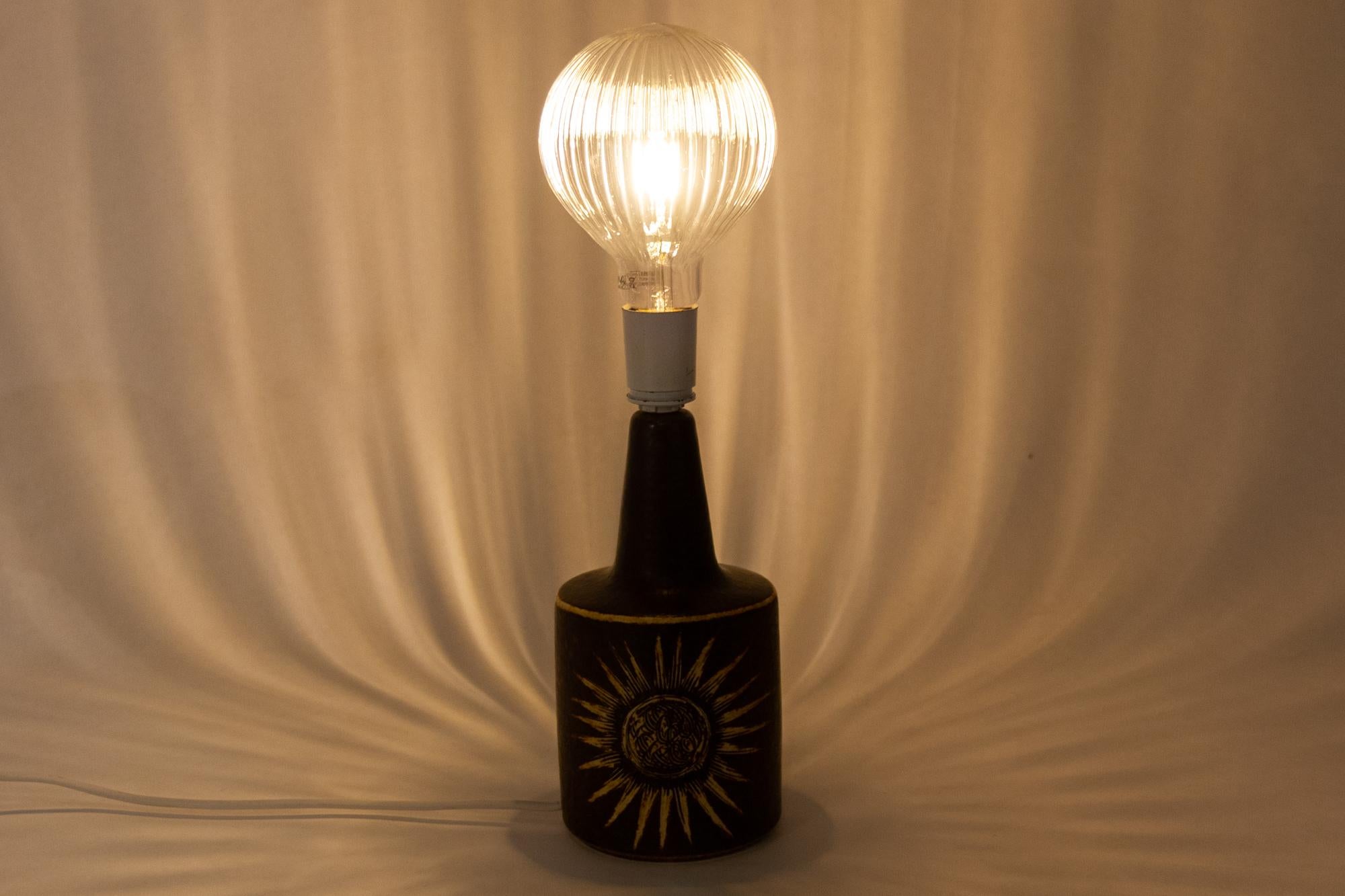 Lampe de bureau danoise vintage en céramique par Sholm, années 1960 en vente 7