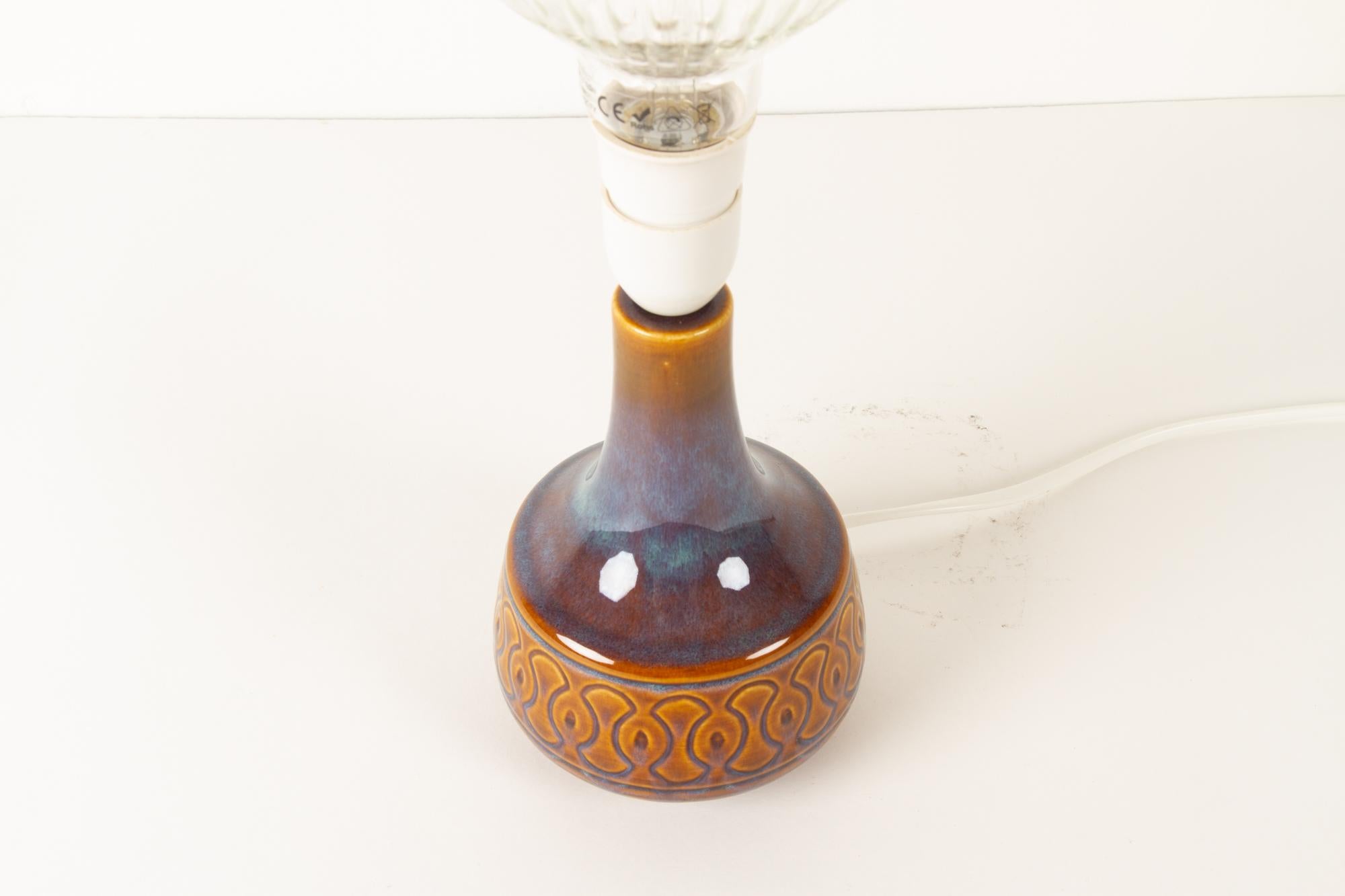 Lampada da tavolo danese vintage in ceramica di Søholm, anni '60 In condizioni buone in vendita a Asaa, DK