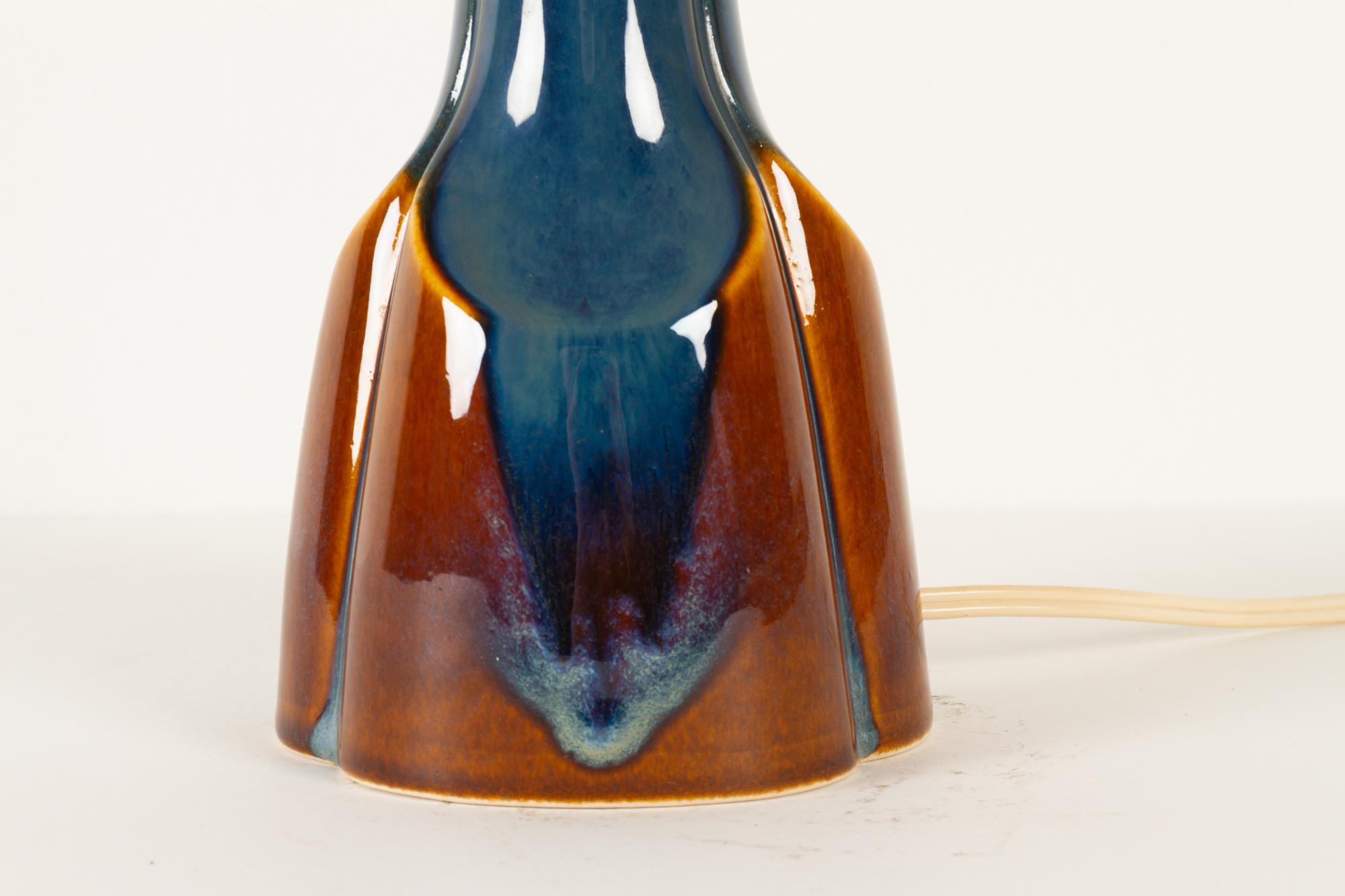 Metà XX secolo Lampada da tavolo danese vintage in ceramica di Søholm, anni '60 in vendita