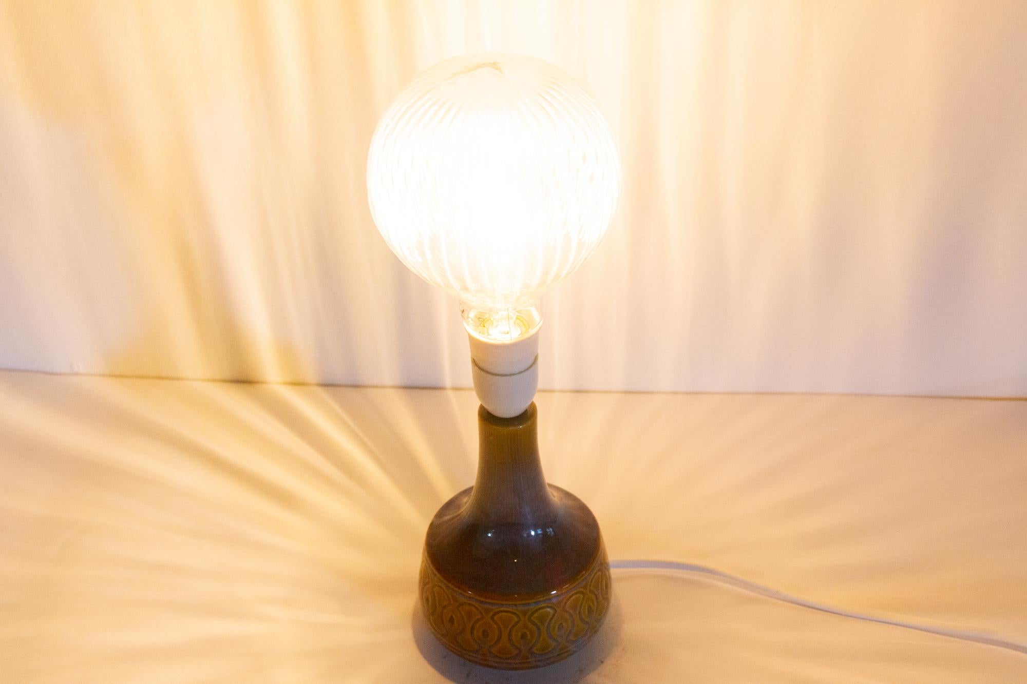 Vintage Danish Ceramic Table Lamp by Søholm, 1960s For Sale 2