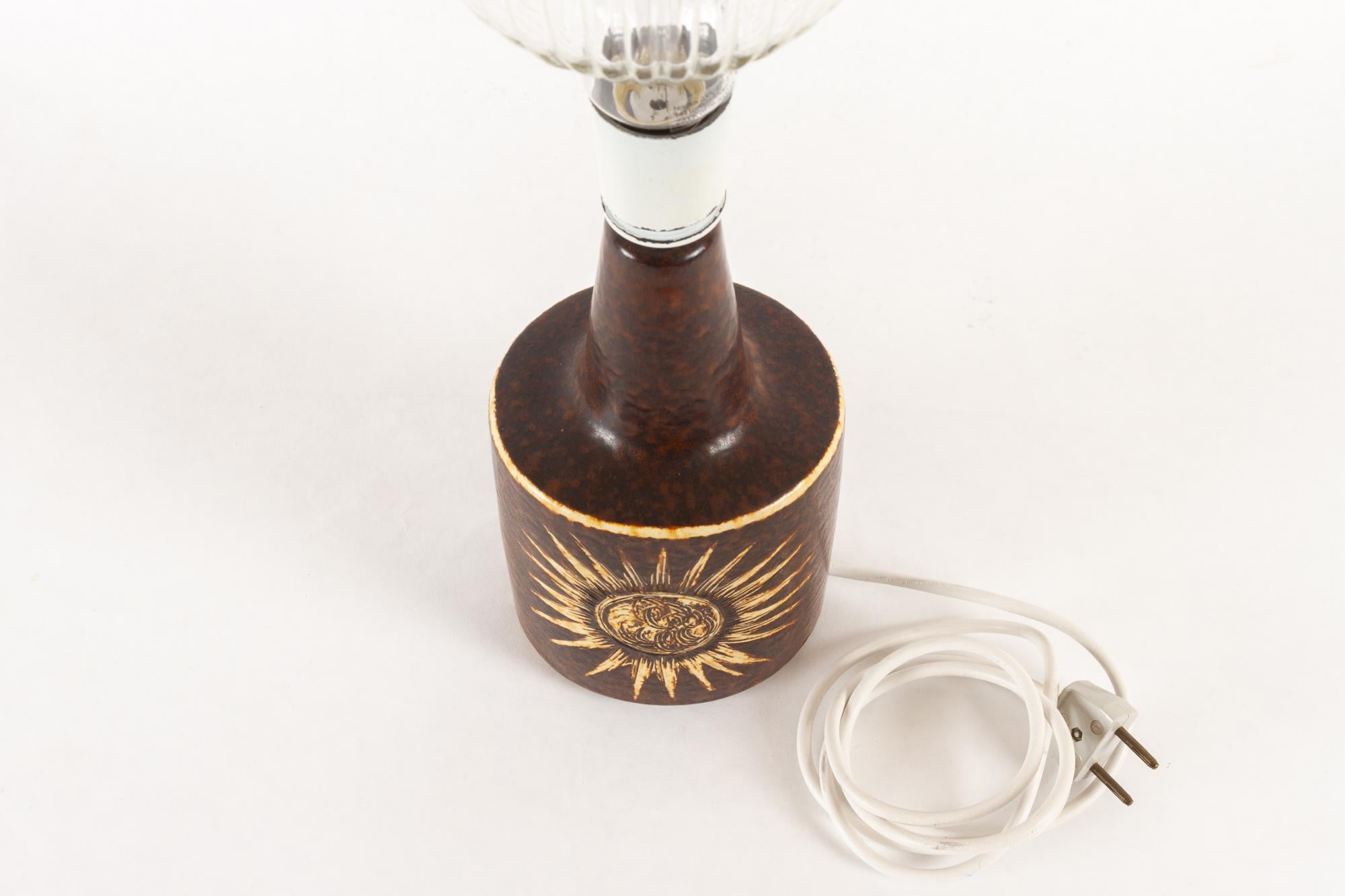 Lampada da tavolo danese vintage in ceramica di Søholm, anni '60 in vendita 1