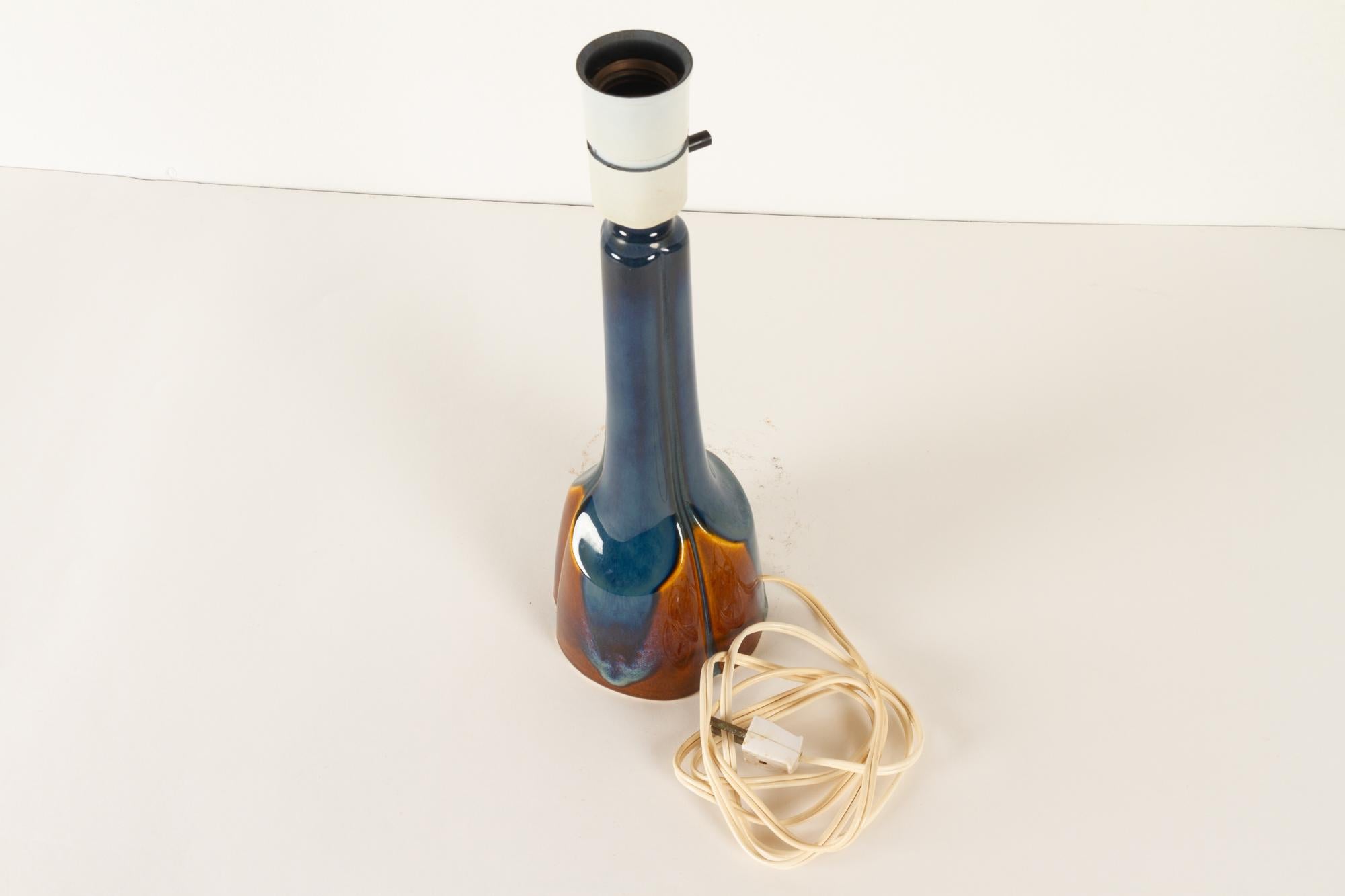 Lampada da tavolo danese vintage in ceramica di Søholm, anni '60 in vendita 1