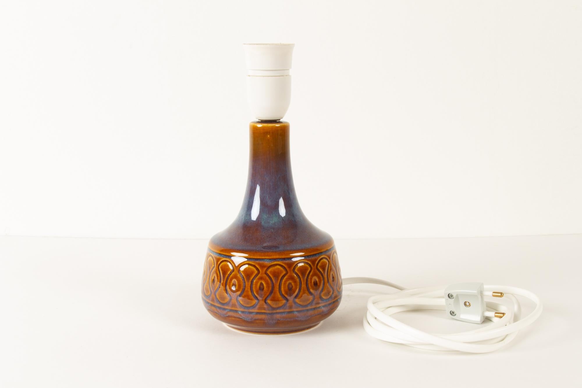 Vintage Danish Ceramic Table Lamp by Søholm, 1960s For Sale 4