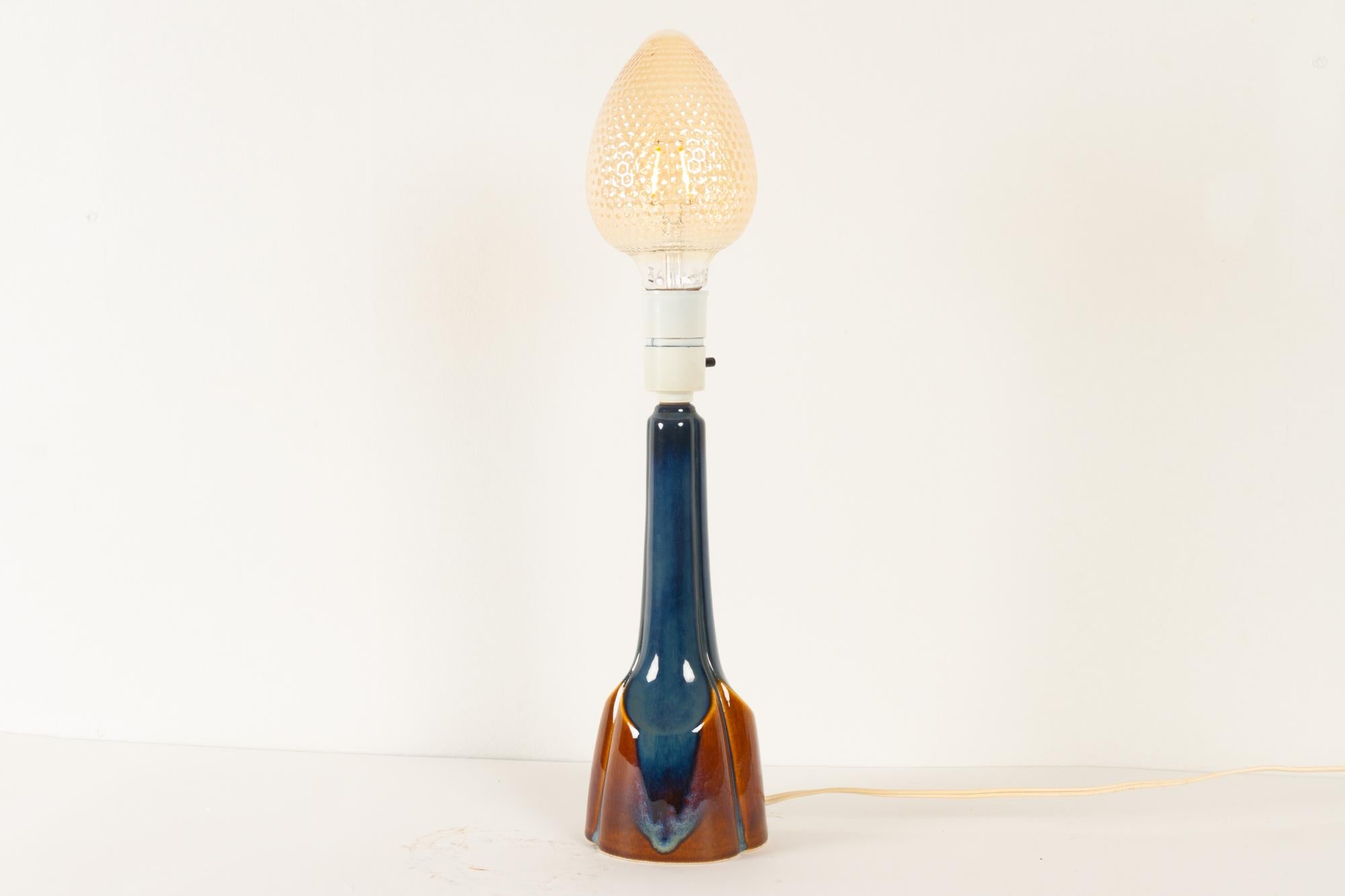 Vintage Danish Ceramic Table Lamp by Søholm, 1960s For Sale 4