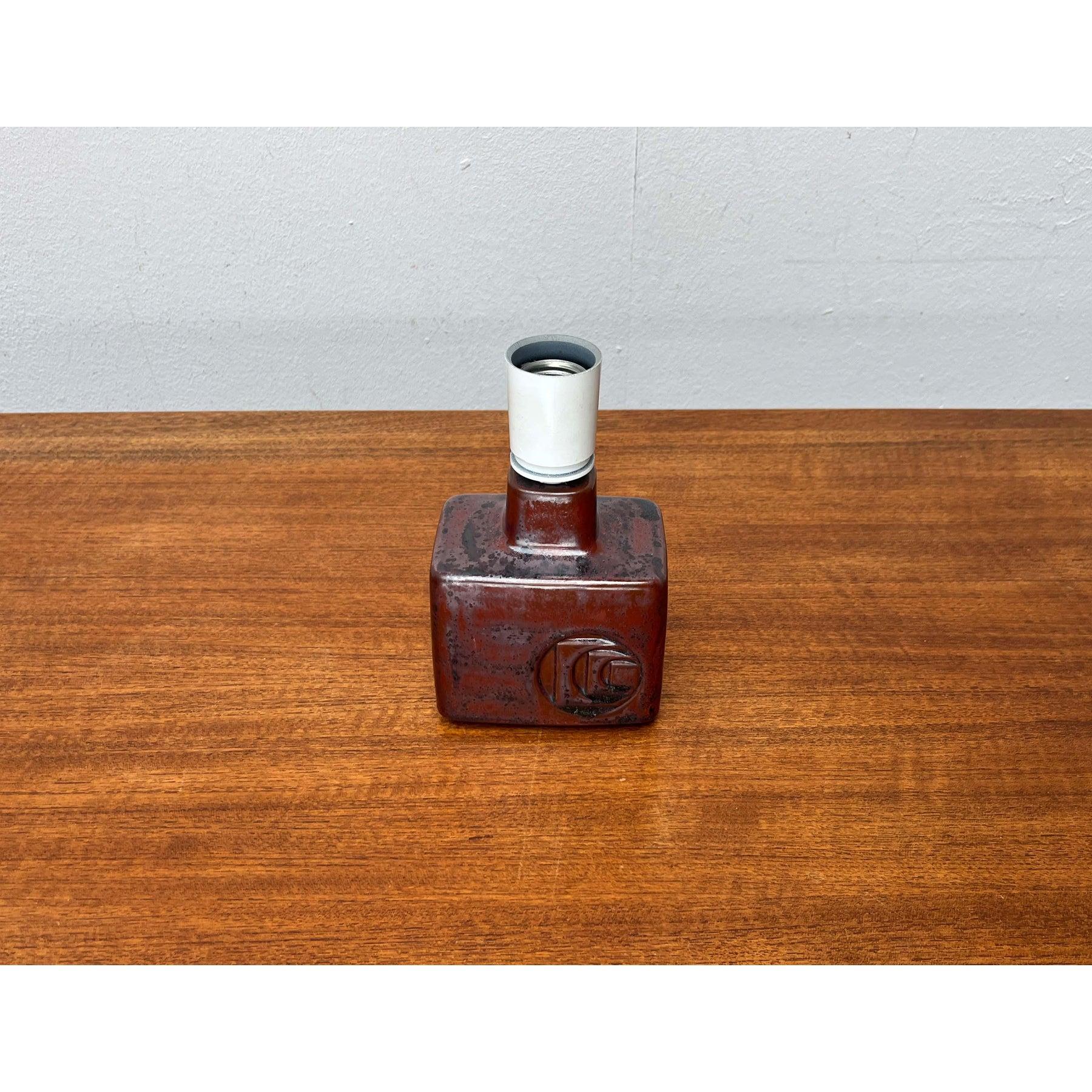Lámpara de sobremesa de cerámica danesa vintage de Desiree Stentoj, años 70 en Bueno estado para la venta en Hamburg, DE
