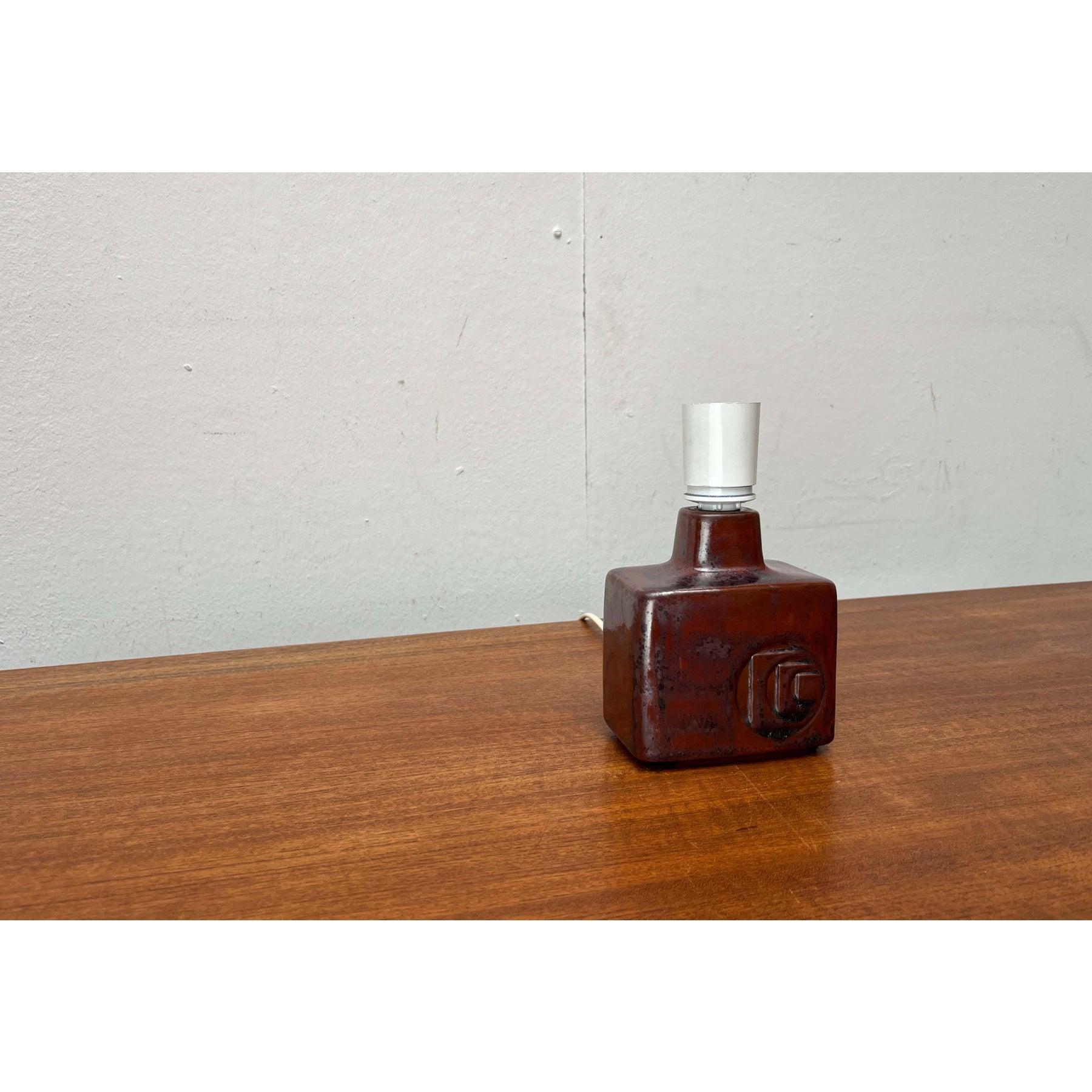 Lámpara de sobremesa de cerámica danesa vintage de Desiree Stentoj, años 70 en venta 2