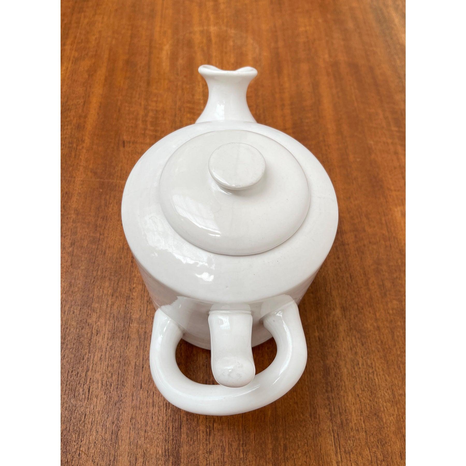 20th Century Vintage Danish Ceramic Teapot from Pollas Design, 1970s For Sale