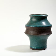 Vintage danish ceramic vase signed Marianne Starck for Michael Andersen studio