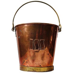 Vintage Danish Champagne Ice Bucket in Copper and Brass, 1970s