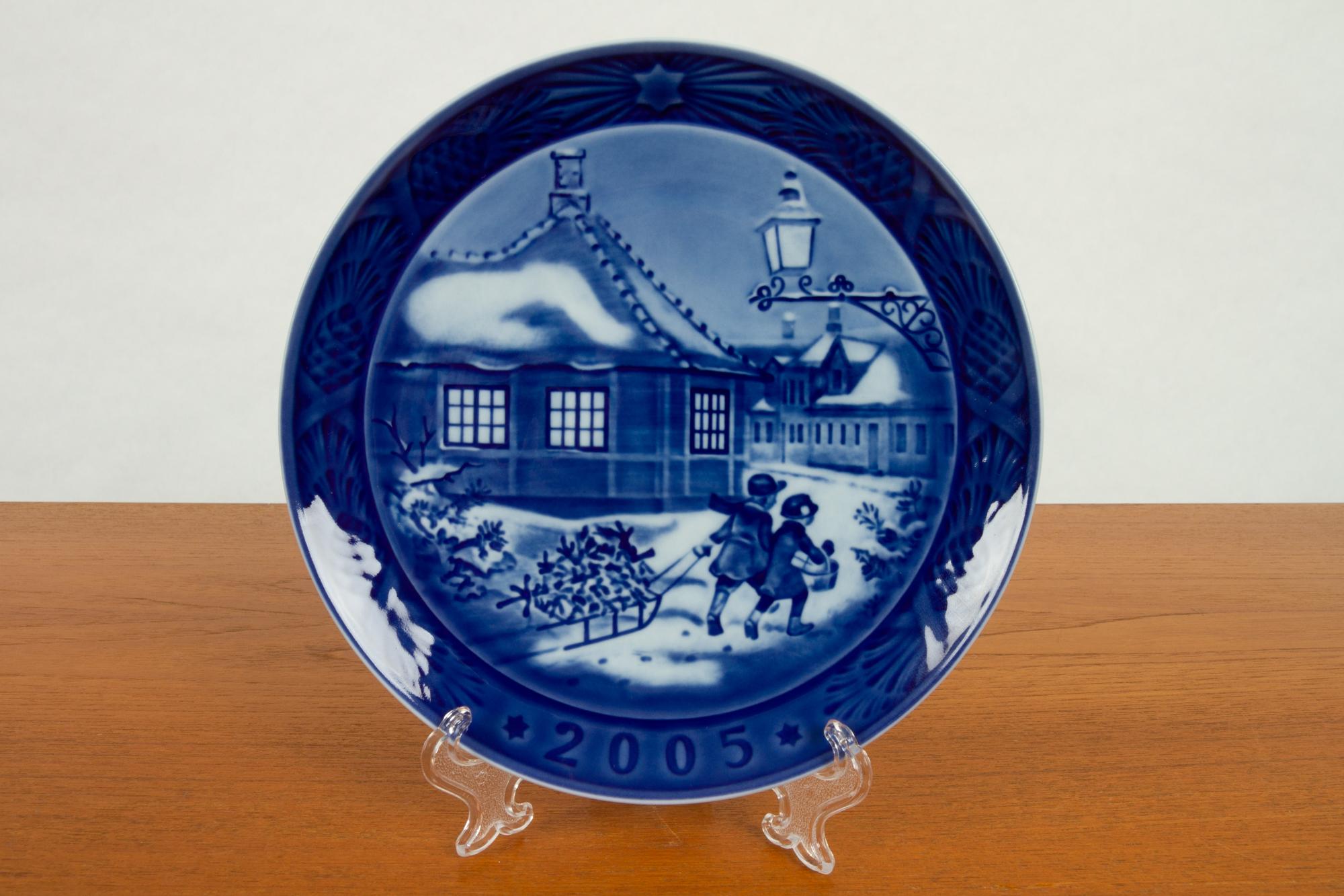 Vintage Danish Christmas Plates, Set of 14 In Good Condition For Sale In Asaa, DK