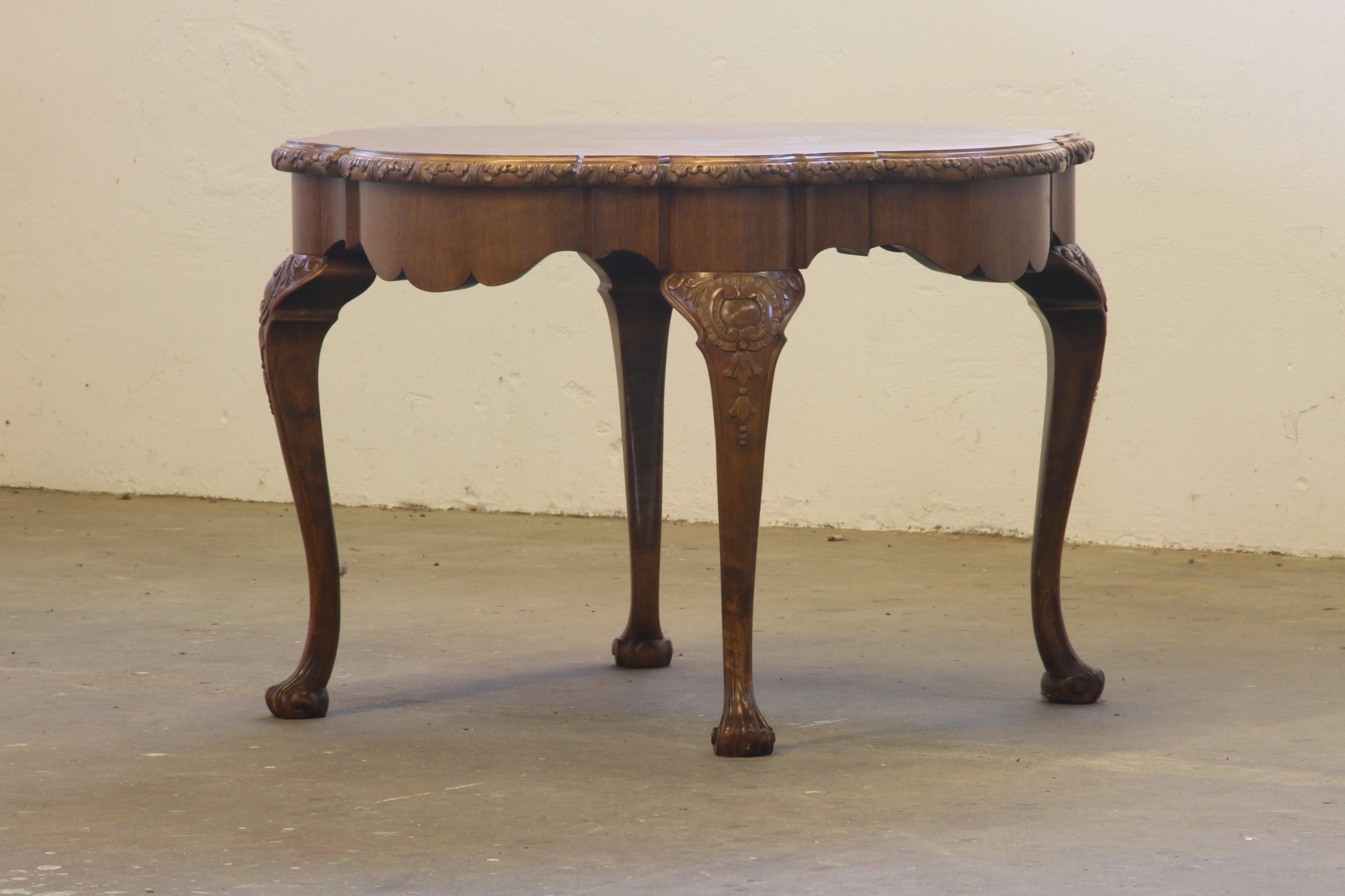 Louis XV Table basse danoise vintage, design des années 1920 en vente