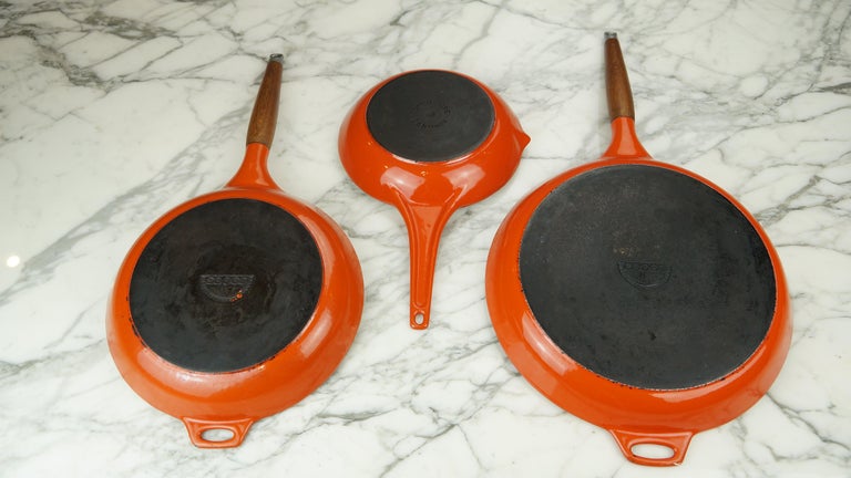 3-Piece Set of Enameled Cookware by Copco of Denmark Designed by Michael  Lax at 1stDibs