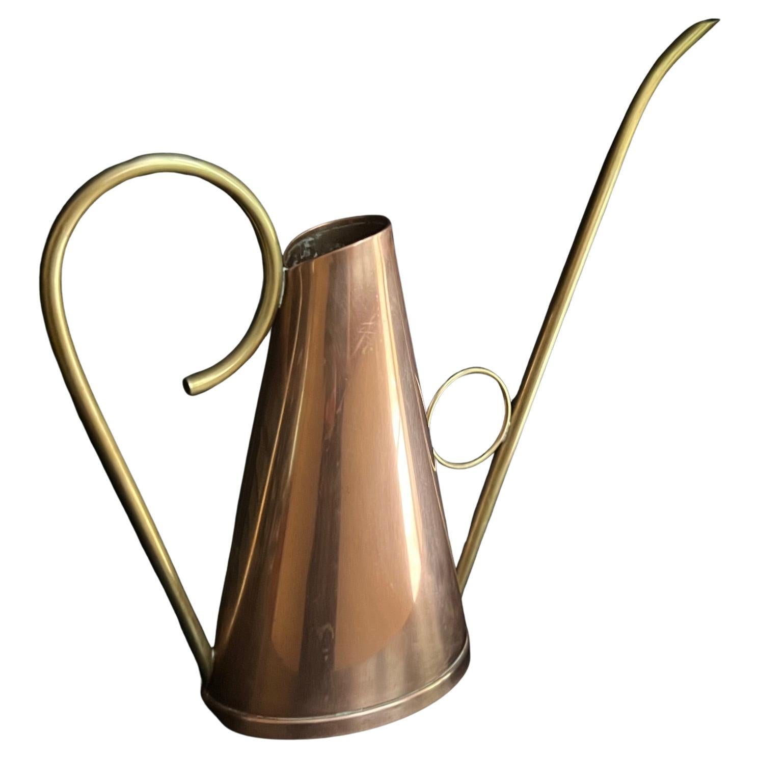 Modern Vintage Danish Copper and Brass Watering Stamped Haandarb