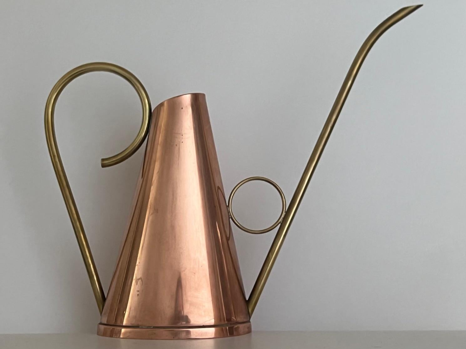 Vintage Danish Copper and Brass Watering Stamped Haandarb 1