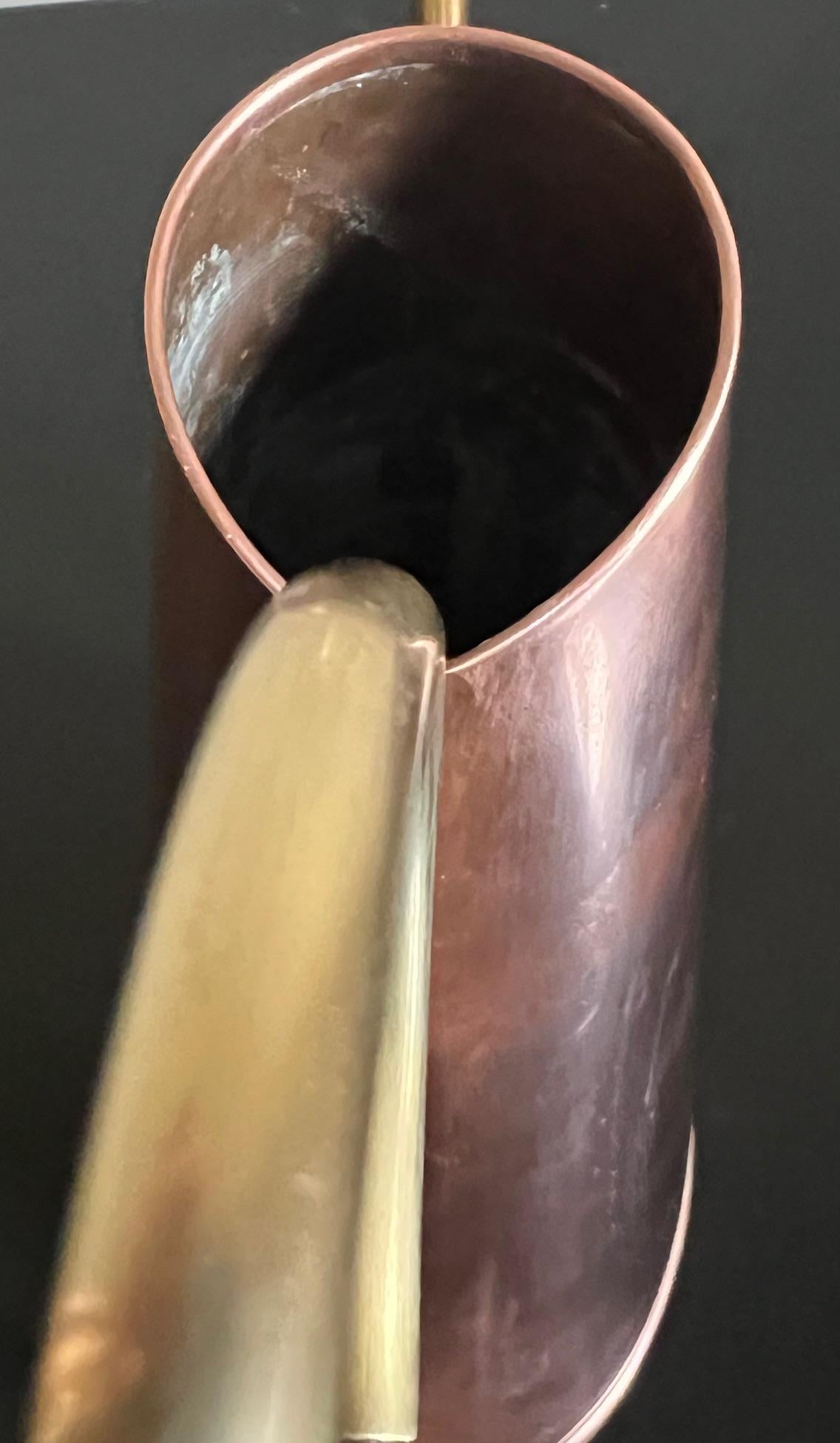 Vintage Danish Copper and Brass Watering Stamped Haandarb 2