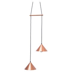Danish Mid-Century Modern Copper colored Pendant light
