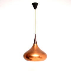 Vintage Danish Copper Orient Pendant Lamp by Jo Hammerborg