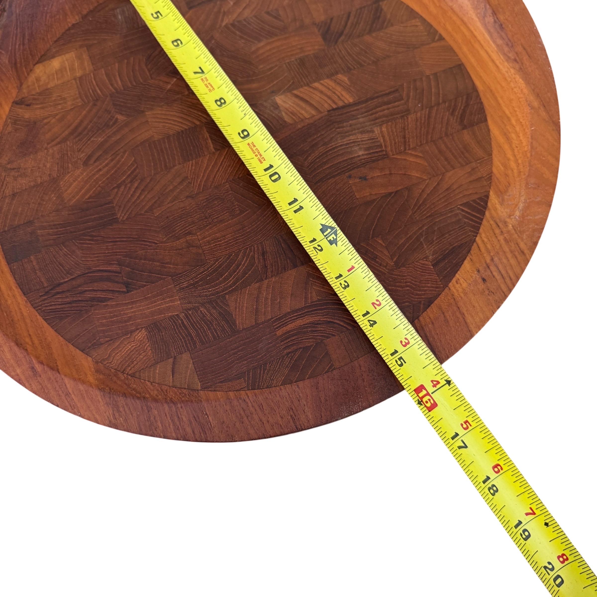 Vintage Danish Dansk Teakholz Schneidebrett Tablett Platte von Jens H. Quistgaard im Angebot 3