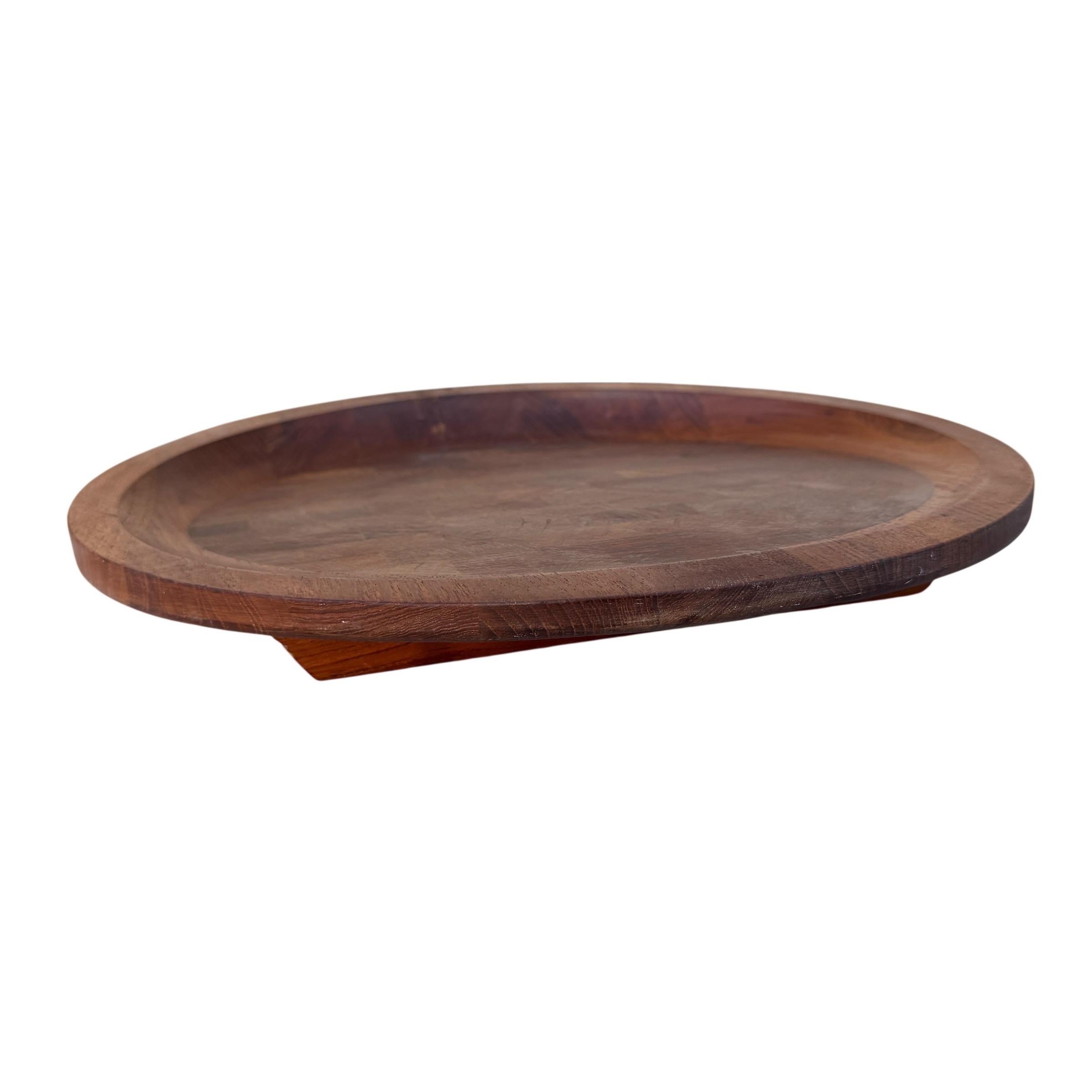 Vintage Danish Dansk Teakholz Schneidebrett Tablett Platte von Jens H. Quistgaard im Angebot 1