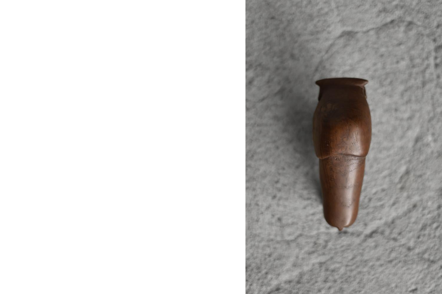 Danese Vintage Danish Dark Teak Bison Figurine, 1960s in vendita