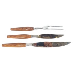 Vintage Danish Deeredge Sheffield England Carving Cutlery Sert Firth