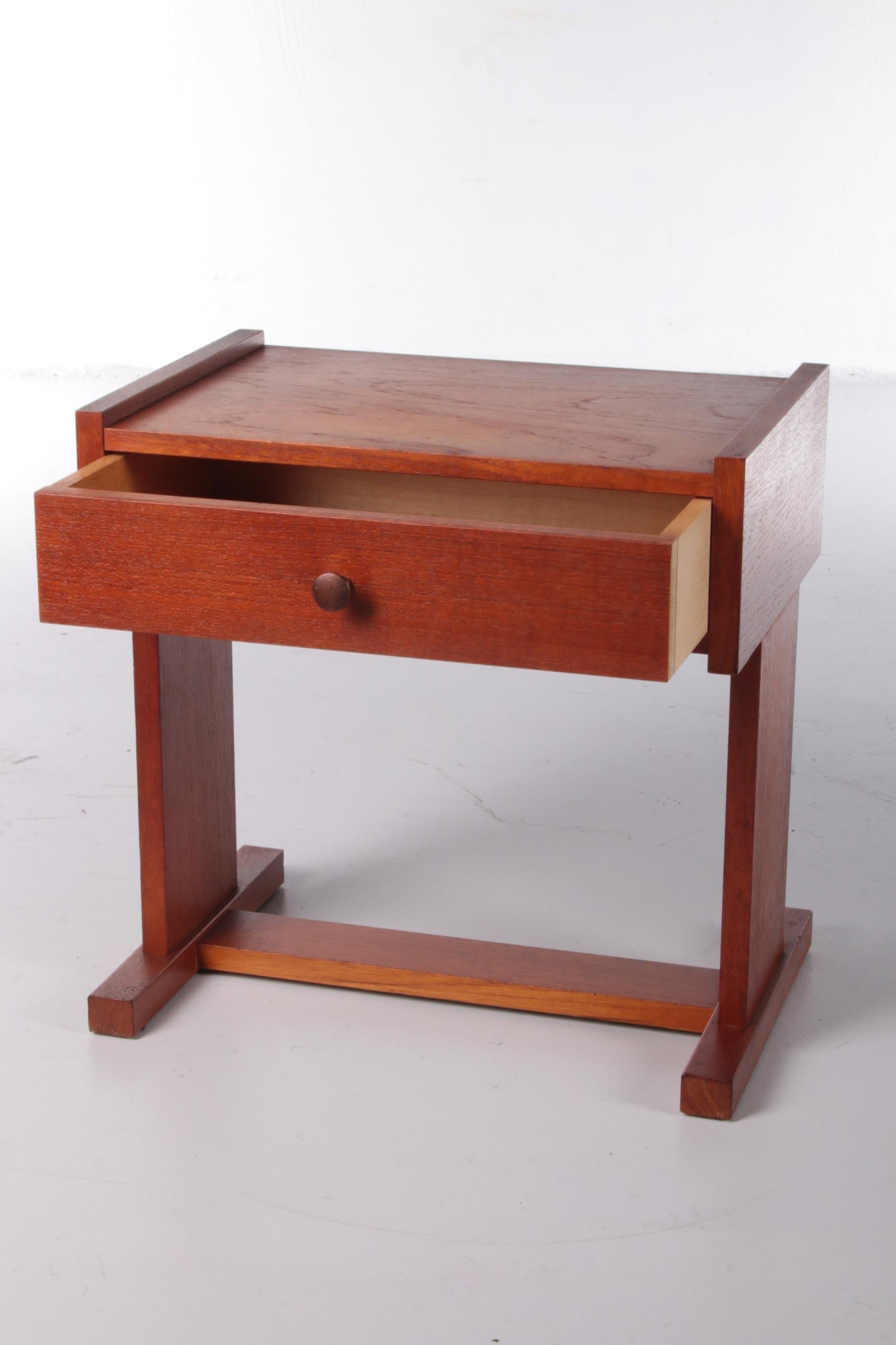 Vintage Danish Design Bedside Table with Drawer, 1960s 1