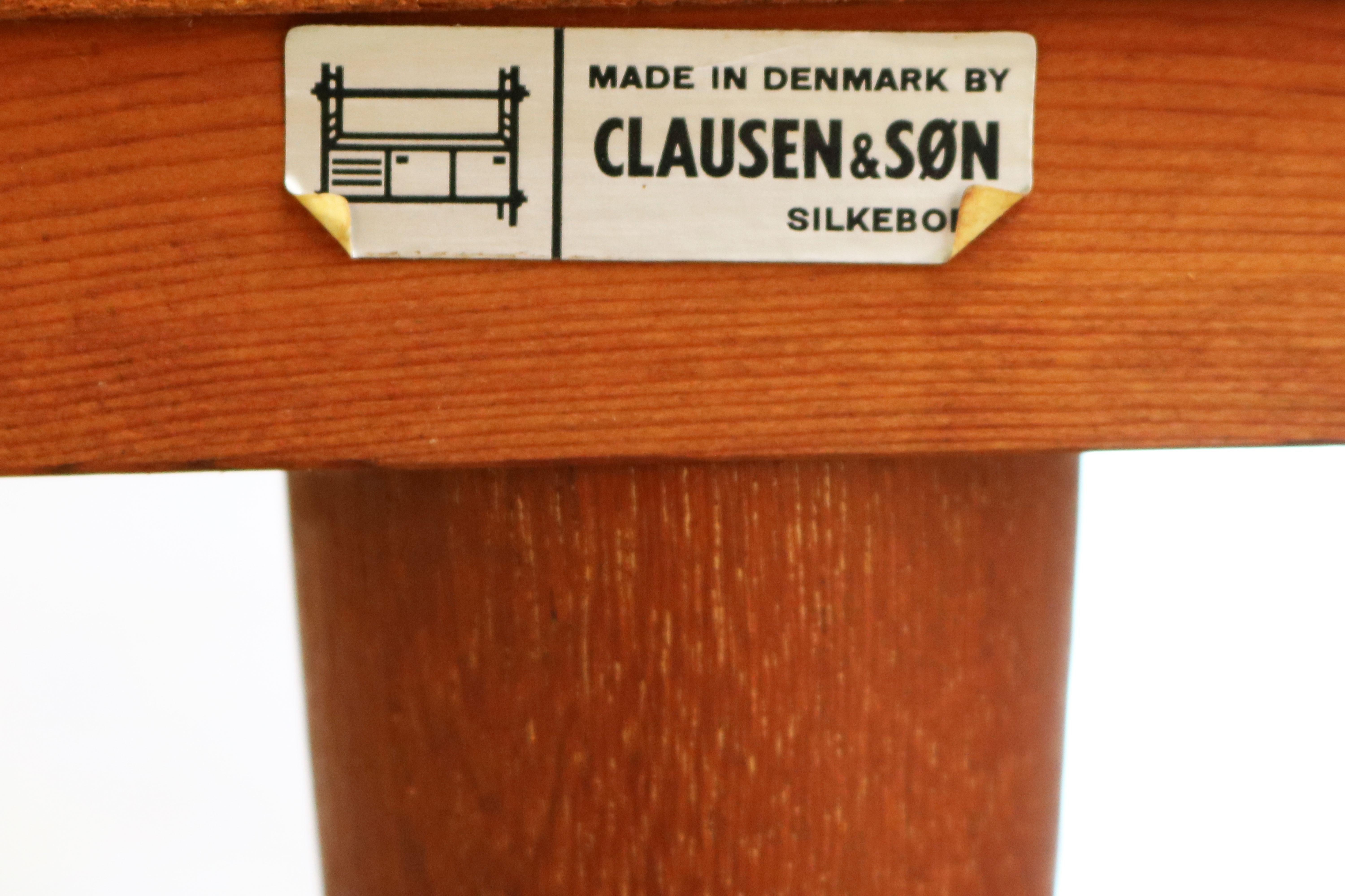 Vintage Danish Design Credenza / Sideboard by Clausen & Son 1950s Teak Brown 7