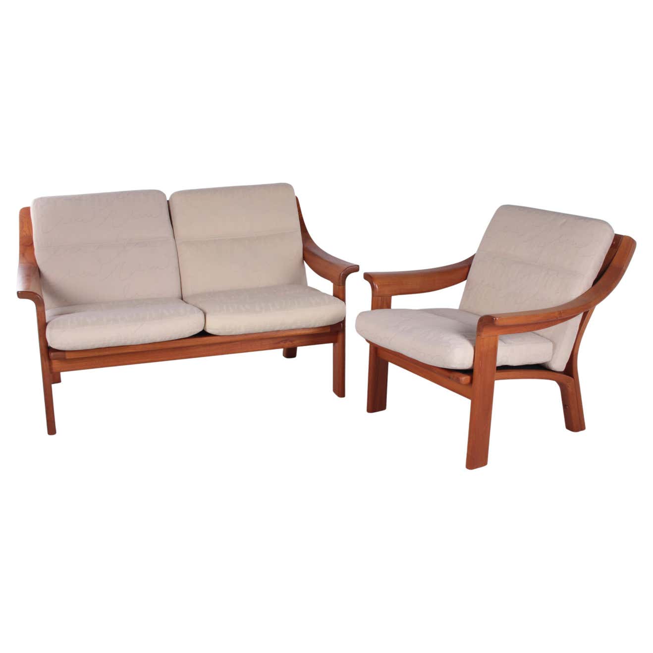 Vintage Danish Design Sofa and Armchair, 1960s For Sale at 1stDibs