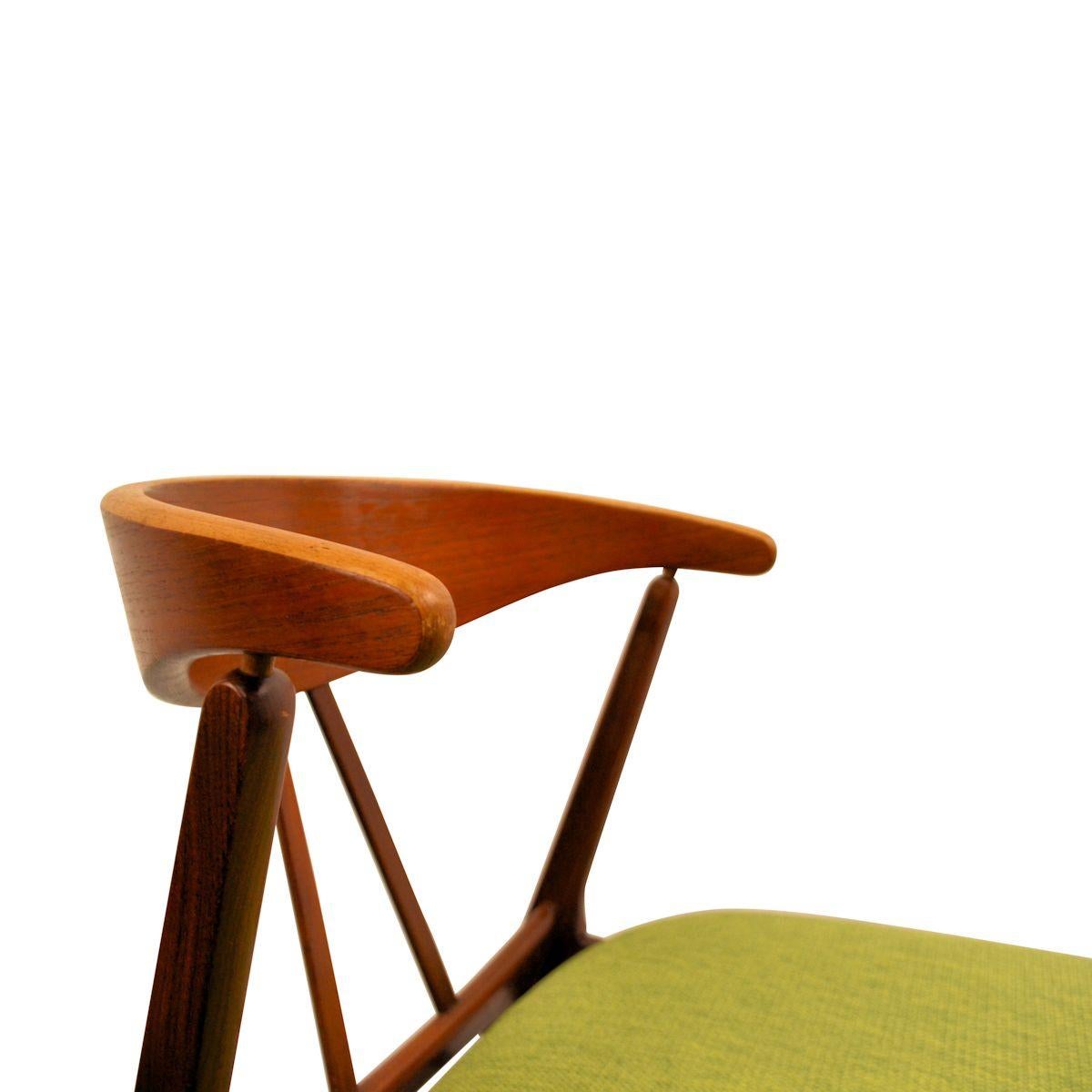 Vintage Danish Design Teak/Oak Dining Chairs, Set of 4 7