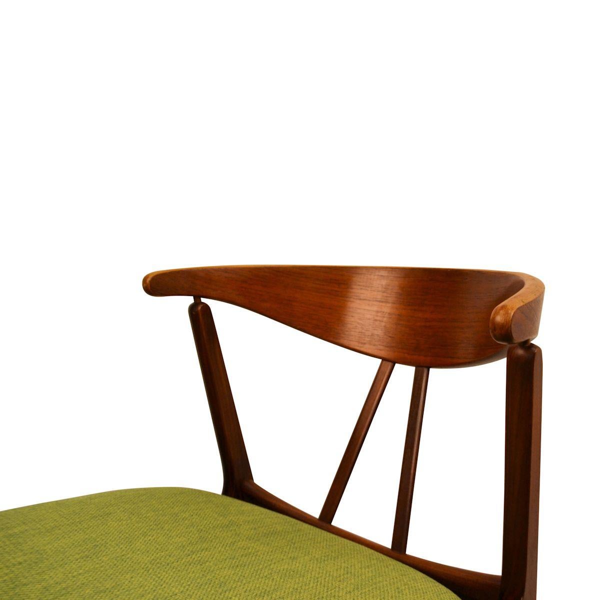 Vintage Danish Design Teak/Oak Dining Chairs, Set of 4 3