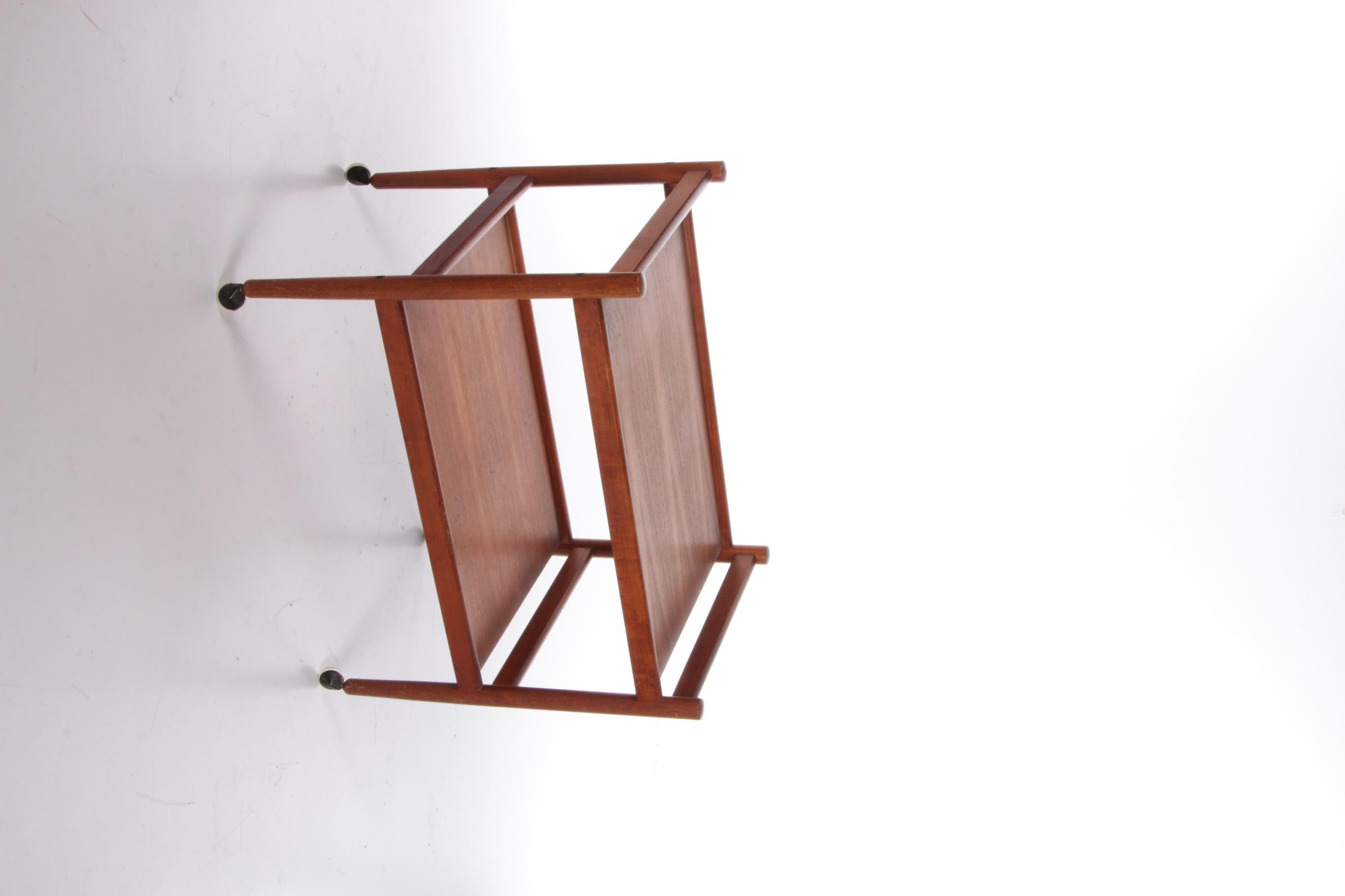 Mid-Century Modern Vintage Danish Design Teak Wooden Trolley, 1960 Denmark