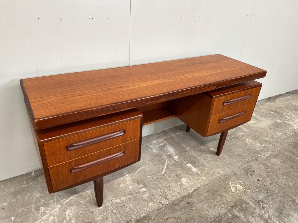 Mid-Century Modern Vintage Danish designed 1960's teak minimalistic floating desk For Sale
