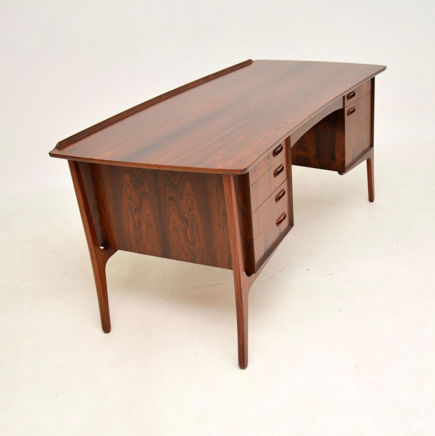 Mid-Century Modern Vintage Danish Desk by Svend Aage Madsen for HP Hansen For Sale