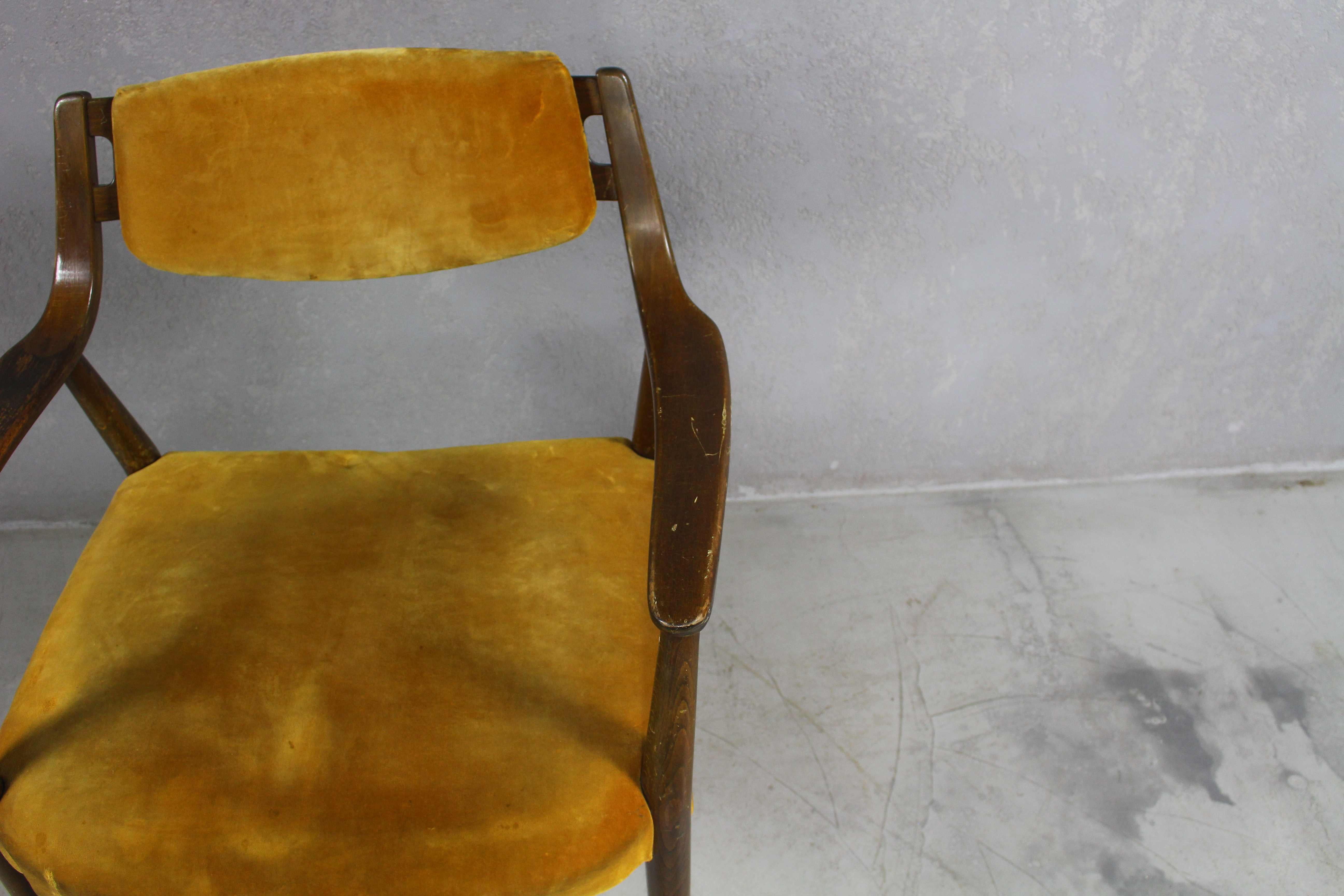 Fabric Vintage Danish Desk Chair, 1960s For Sale