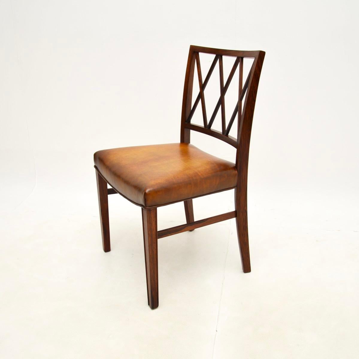 Vintage Danish Desk Chair by Ole Wanscher In Good Condition For Sale In London, GB