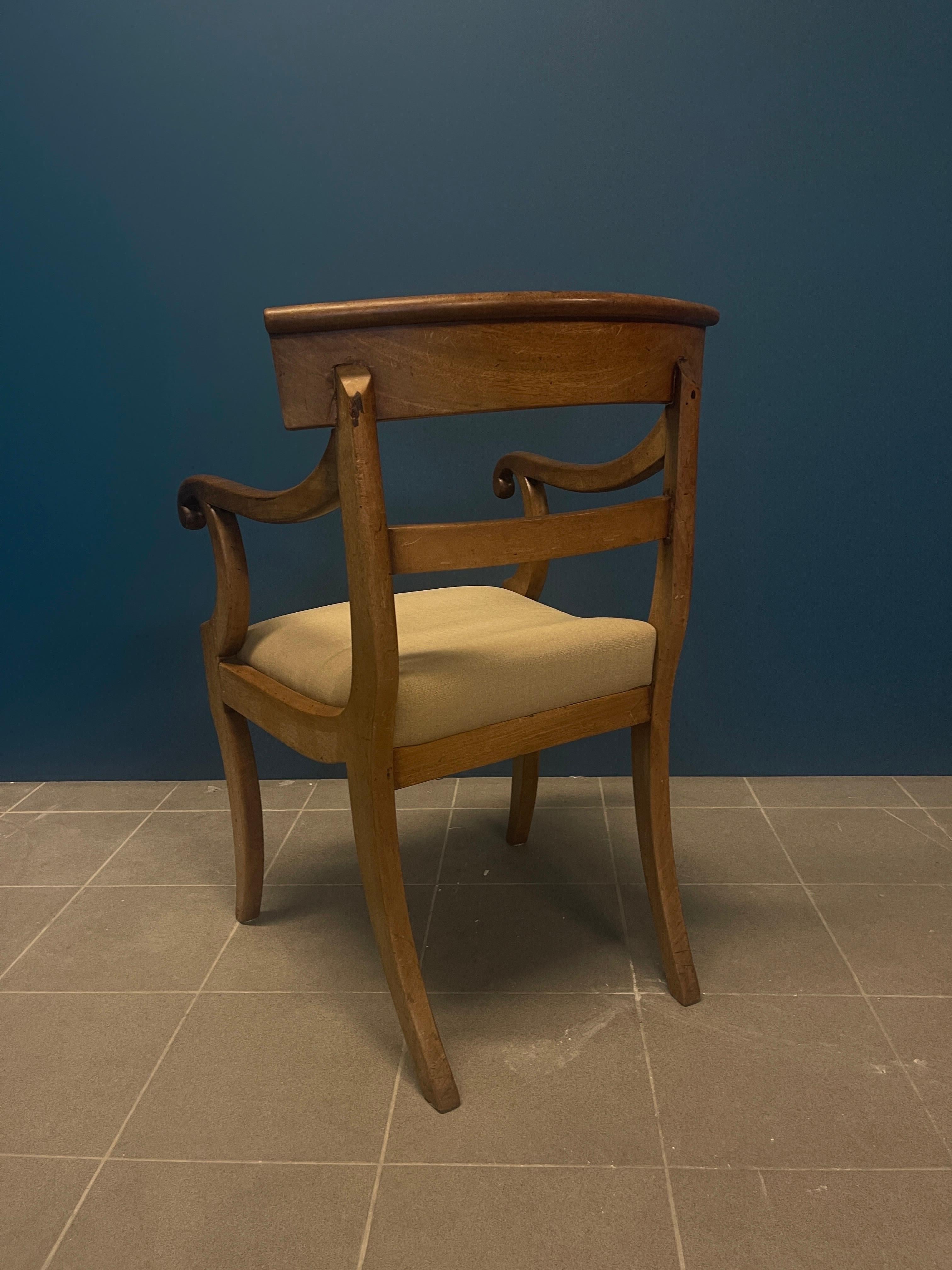 Fabric Vintage Danish desk chair For Sale