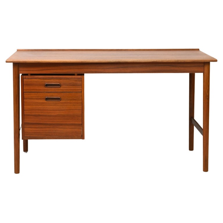 Vintage Danish Desk with Drawers For Sale at 1stDibs