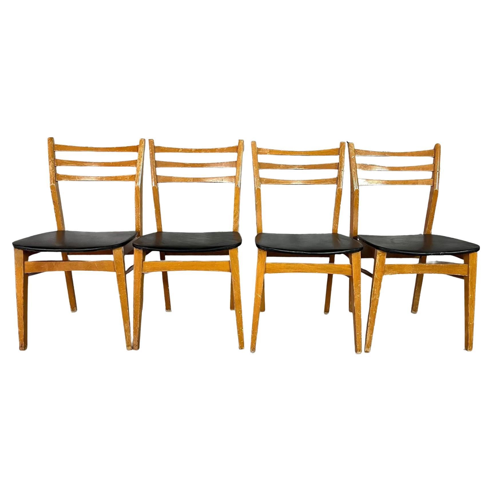 Vintage Danish Dining Chairs, 1960s – Set of 4 en vente