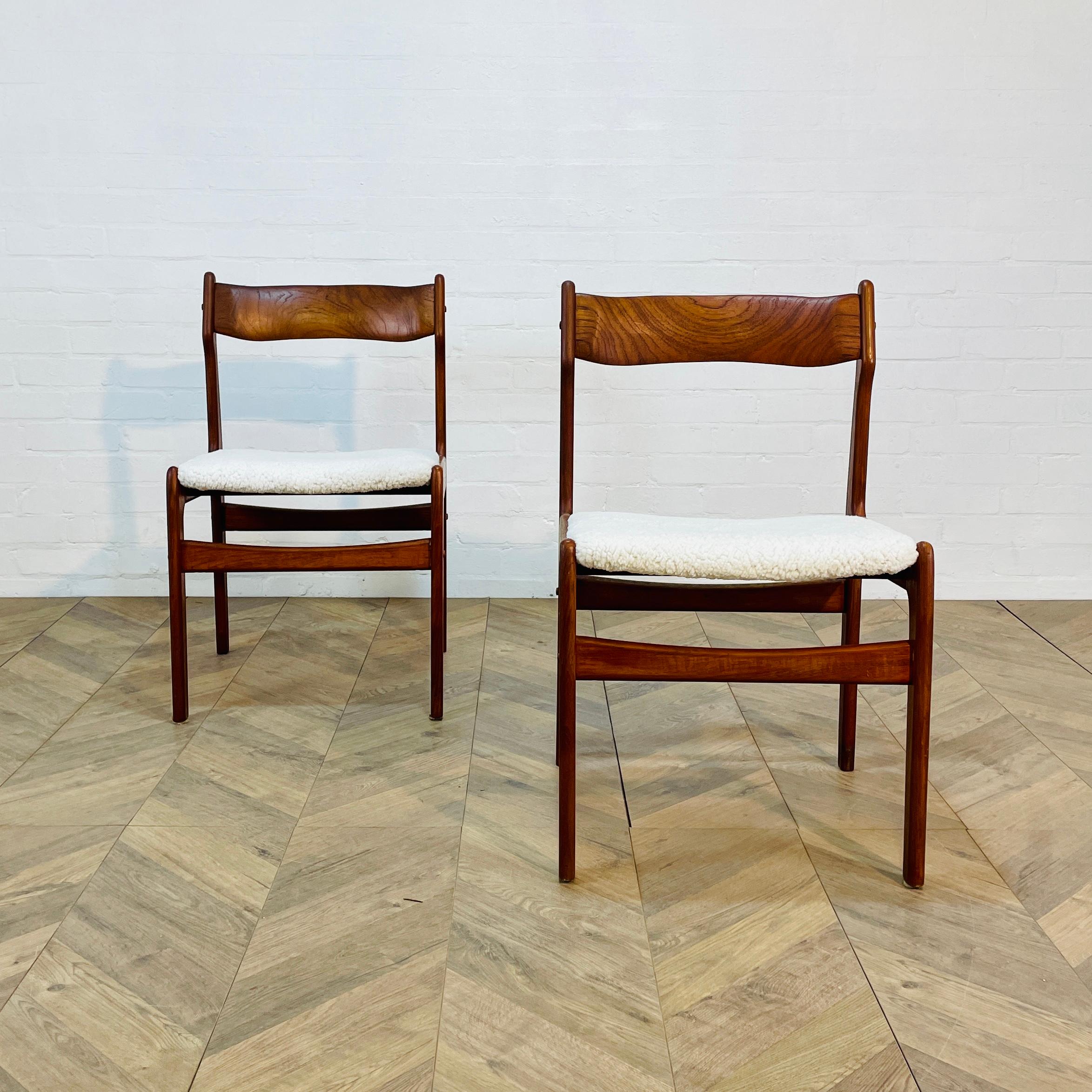 Vintage Danish Dining Chairs, After Erik Buch, 1970s, Set of 2 8