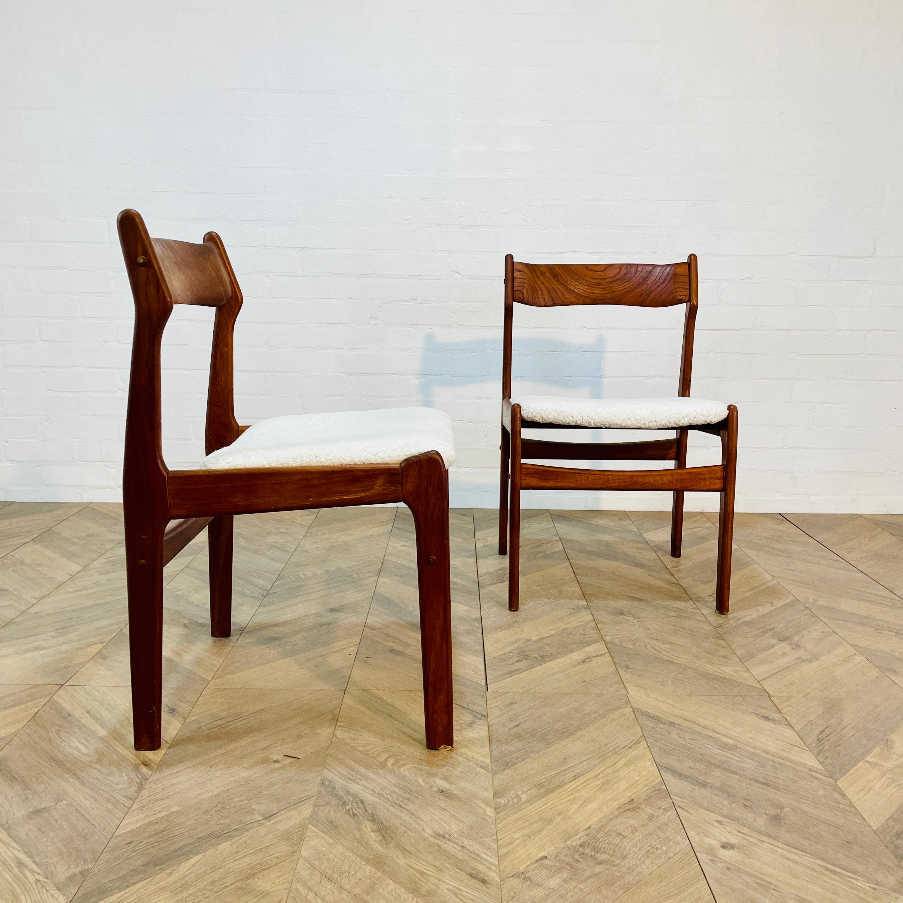 Vintage Danish Dining Chairs, After Erik Buch, 1970s, Set of 2 1