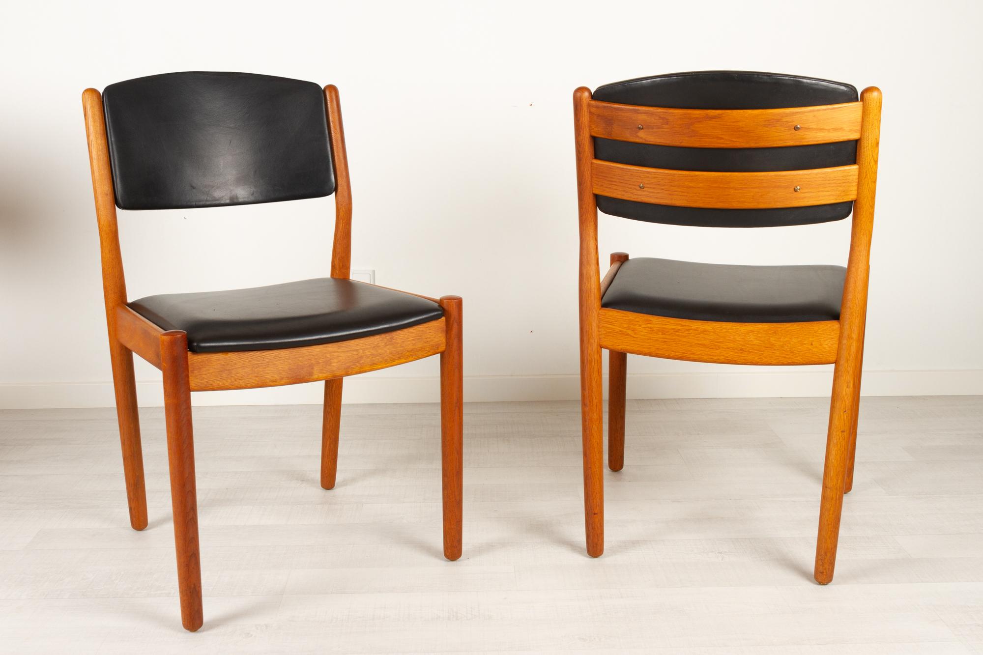Vintage Danish Dining Chairs by Poul Volther for FDB Møbler, 1960s, Set of 6 5